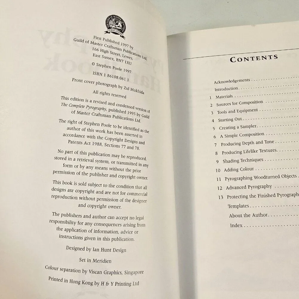 Pyrography Handbook by Stephen Poole 1997 Paperback Practical Crafts